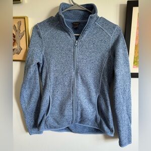 Eddie Bauer Women’s Marled Full Zip Fleece - Blue Heather
